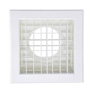 879-catalog-clean Двухрядная жалюзийная решётка ABS, 245–295 мм, Ø100–200 мм