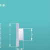 Квадратная решётка с обратным клапаном ABS (Ø100-150 мм) — дополнительный вид 4